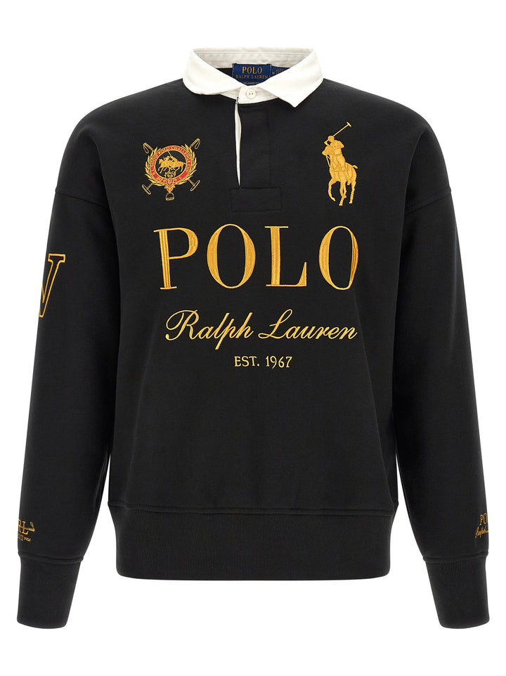 Polo Ralph Lauren Black Cotton Polo Shirt