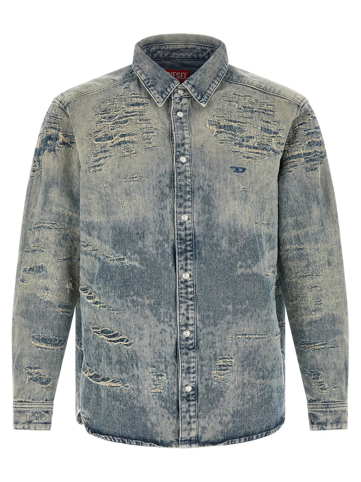 Diesel Blue Cotton Blouse