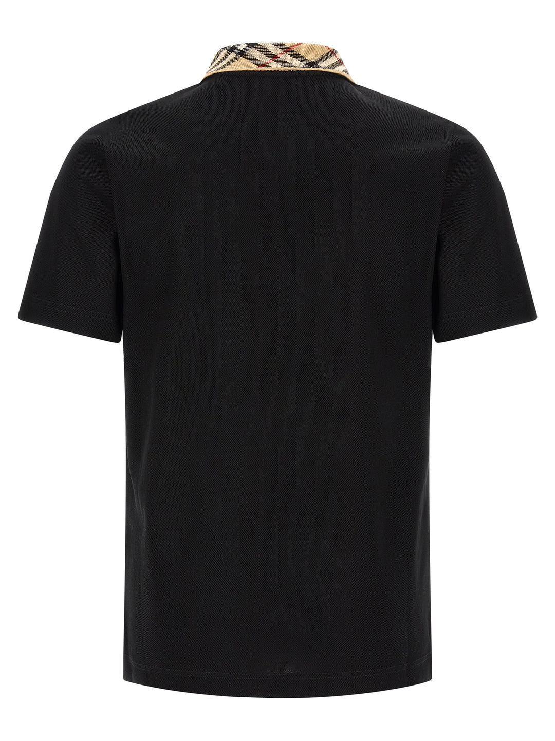 Burberry Black Cotton Polo Shirt