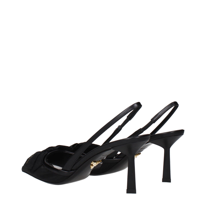 Prada Black Fibres High Heel Pumps