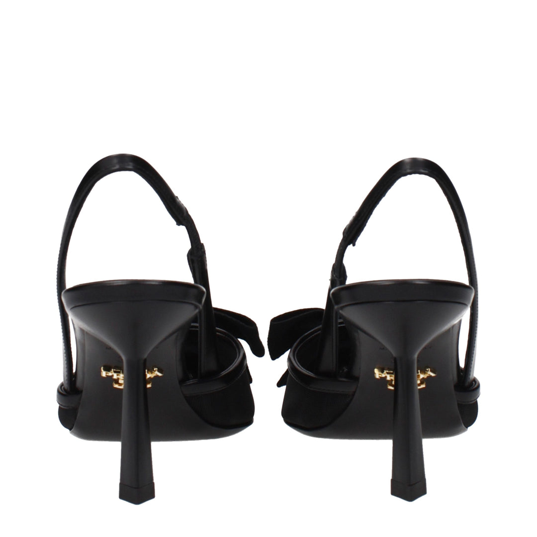 Prada Black Fibres High Heel Pumps