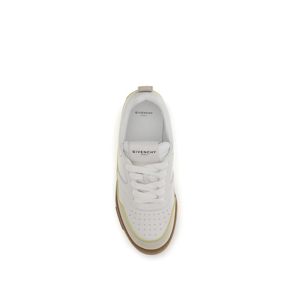 Givenchy White Calf Leather Bos Taurus Low Top Sneakers