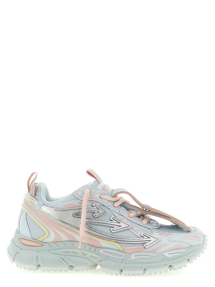 Off-White Blue Polyethylene Athletic Sneakers