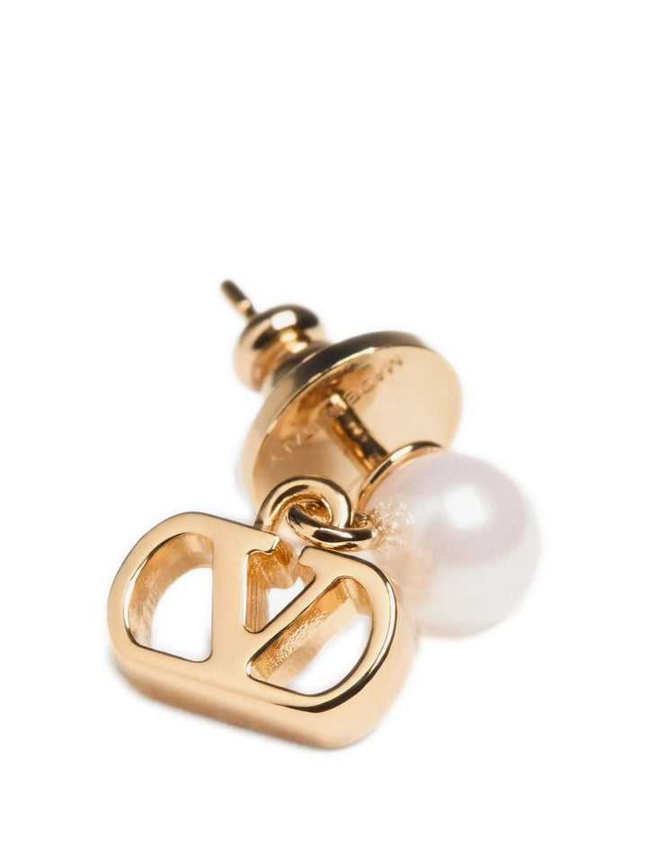 Valentino Garavani Gold Brass Earrings
