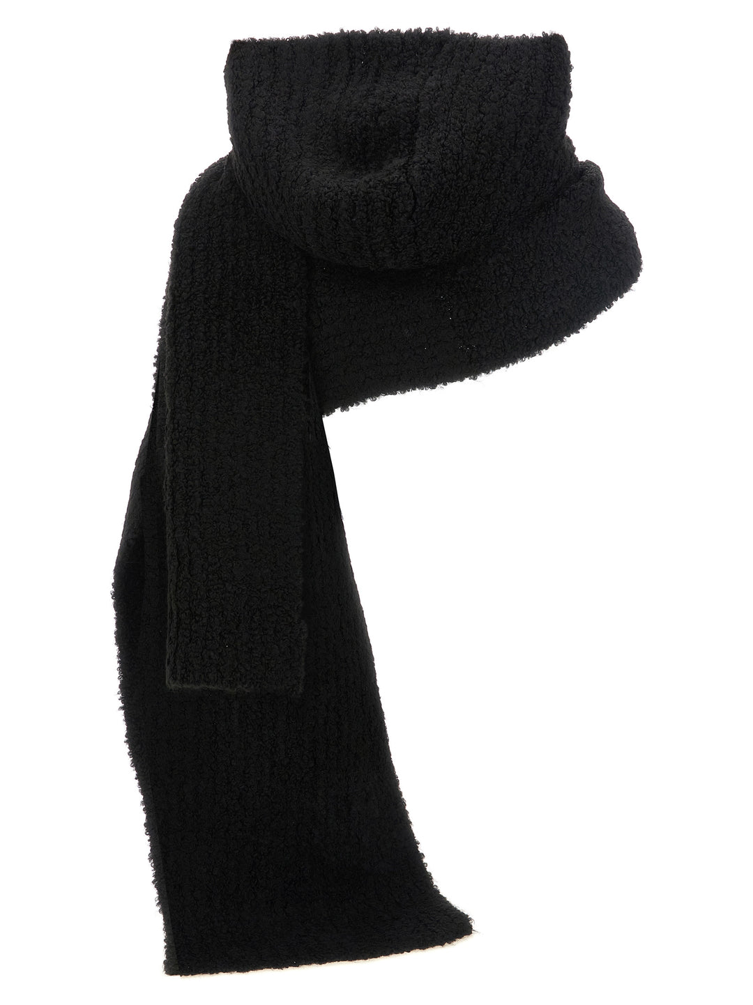 MM6 Maison Margiela Black Marabou Scarf