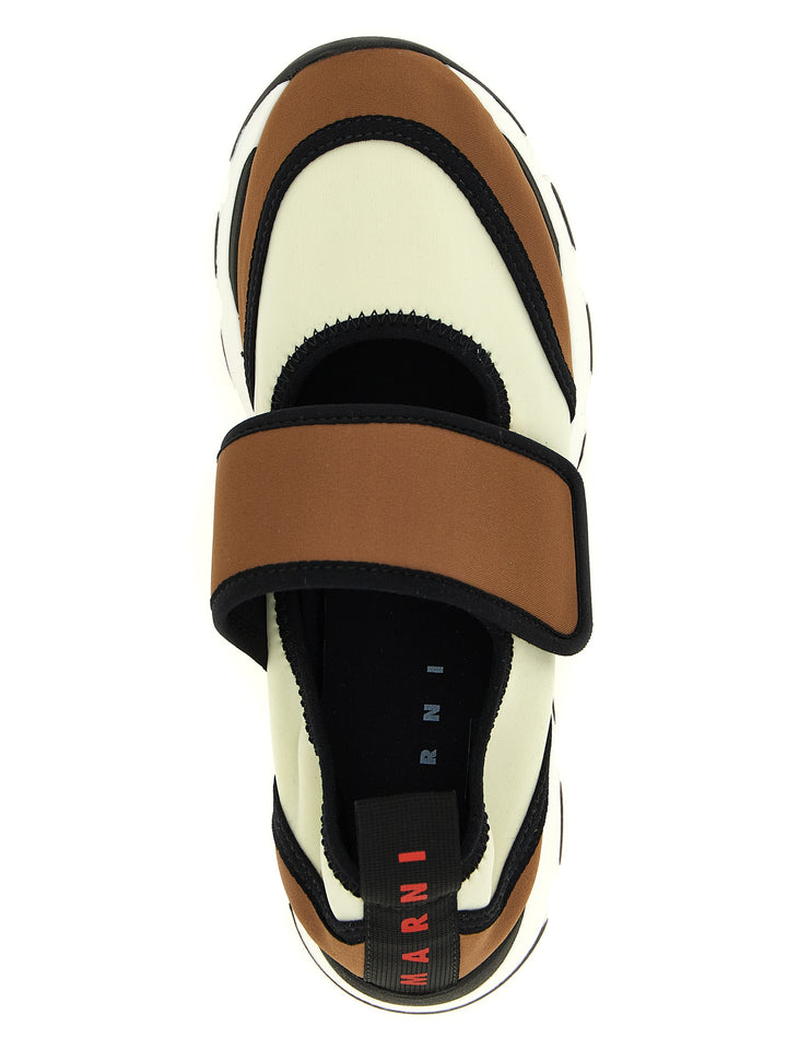 Marni Multicolor Polyamide Athletic Sneakers