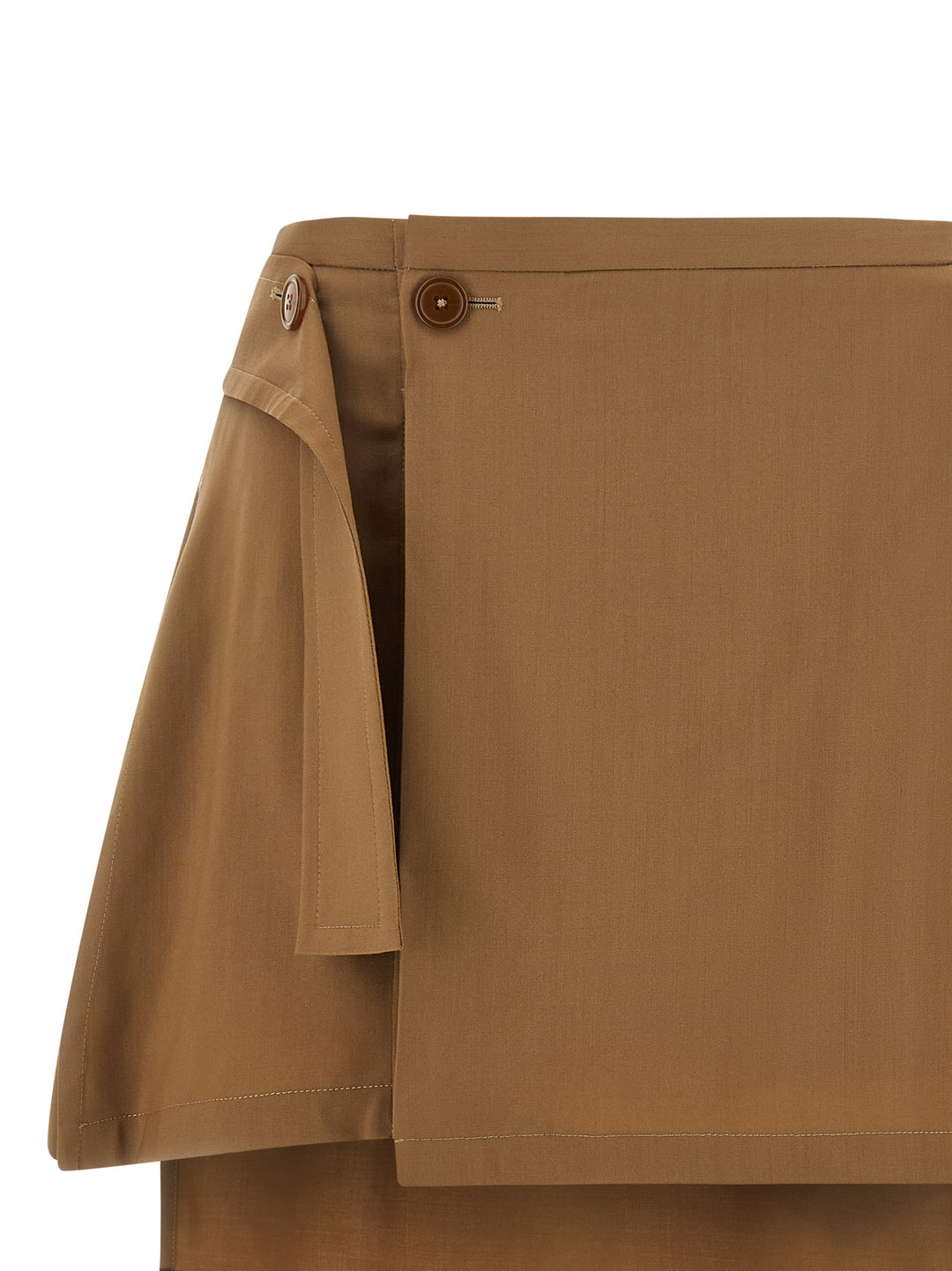 Vivienne Westwood Brown Virgin Wool Long Skirt