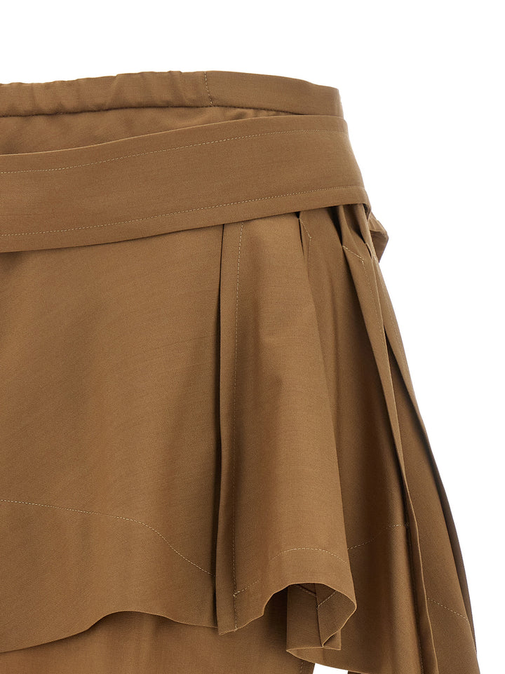 Vivienne Westwood Brown Virgin Wool Long Skirt