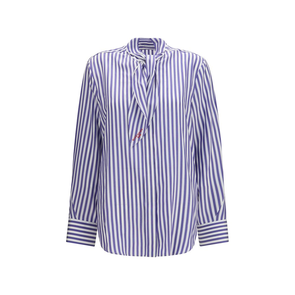 Givenchy Blue Silk Blouse