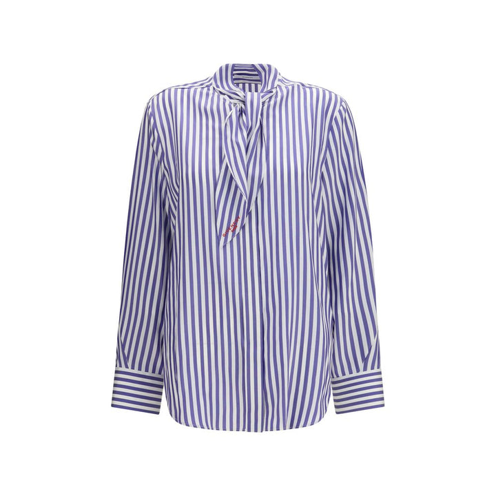 Givenchy Blue Silk Blouse