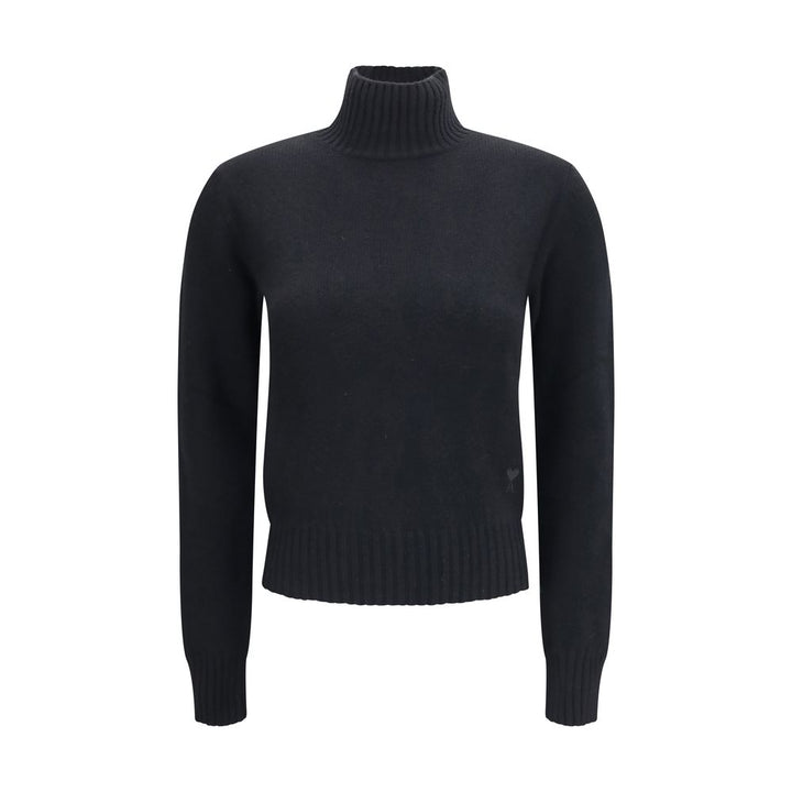 Ami Paris Black Cashmere Turtleneck