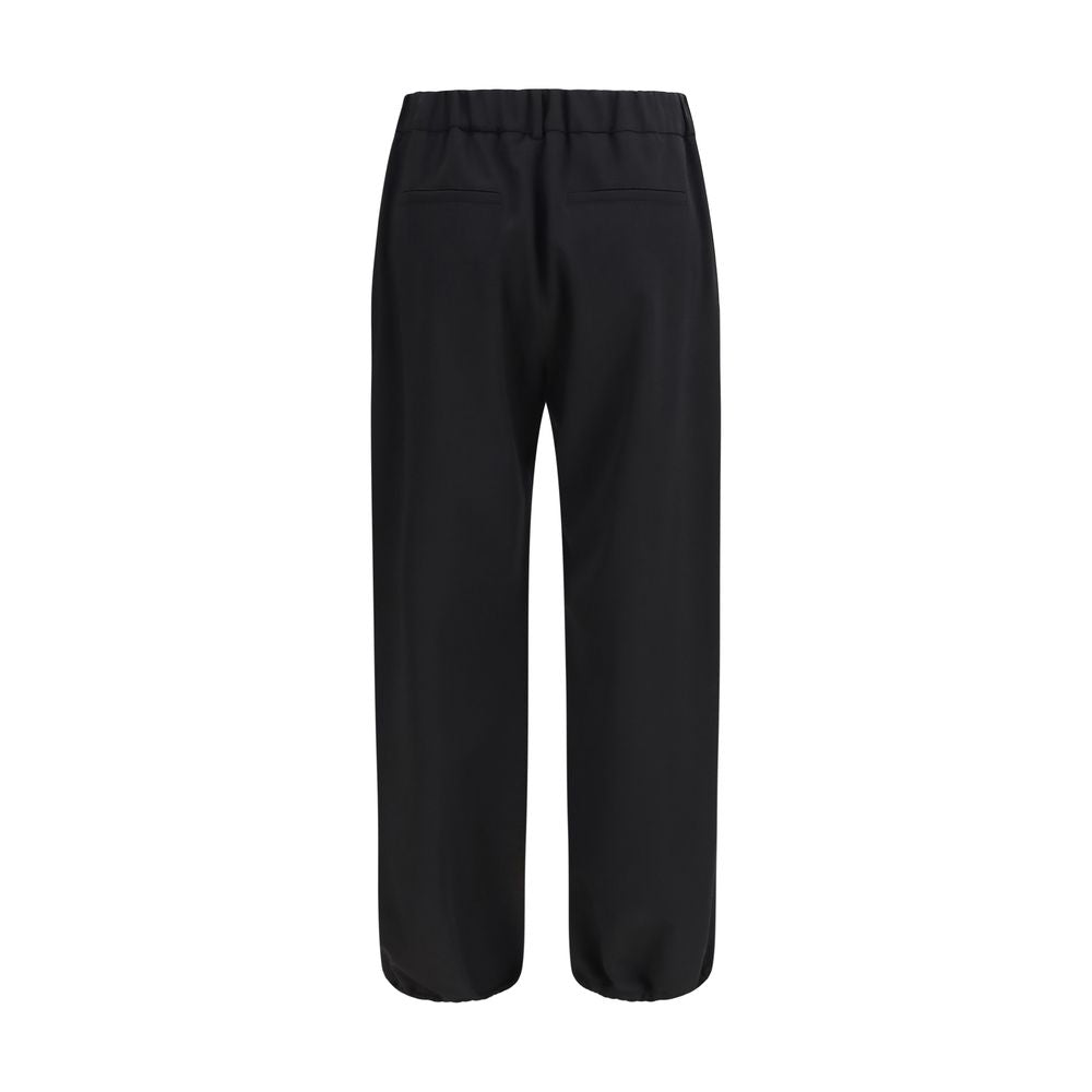 Burberry Black Wool Oves Aries Joggers (Workout Pants)
