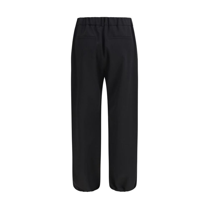 Burberry Black Wool Oves Aries Joggers (Workout Pants)