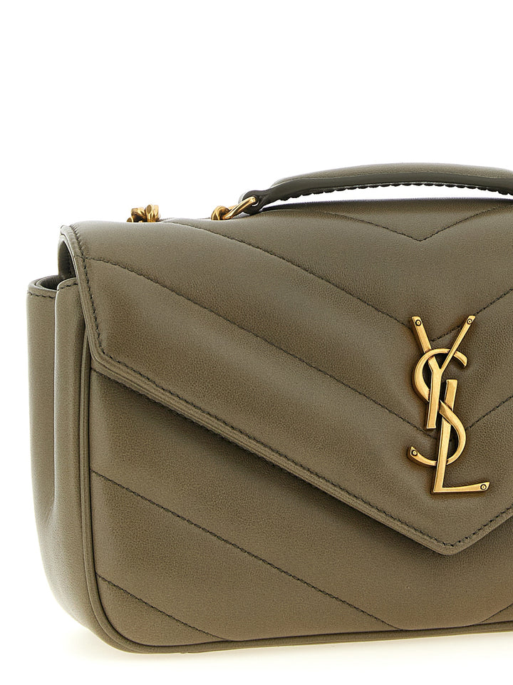 Saint Laurent Bicolor Lamb Leather Shoulder Bag