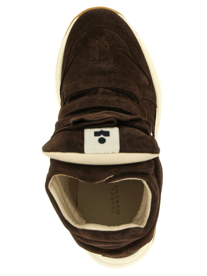 Isabel Marant Brown Calfskin Athletic Sneakers