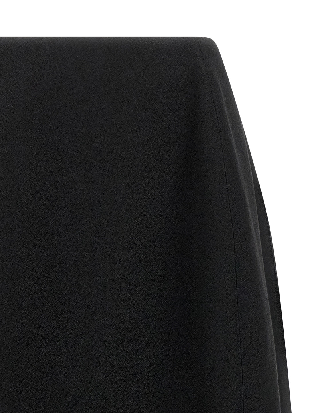 Jil Sander Black Virgin Wool Midi Skirt