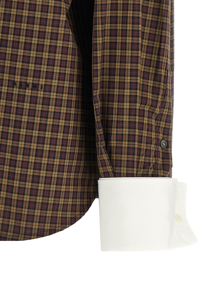 Marni Brown Cotton Blouse