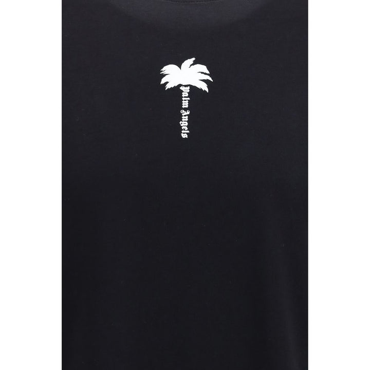 Palm Angels Black Cotton T-Shirt