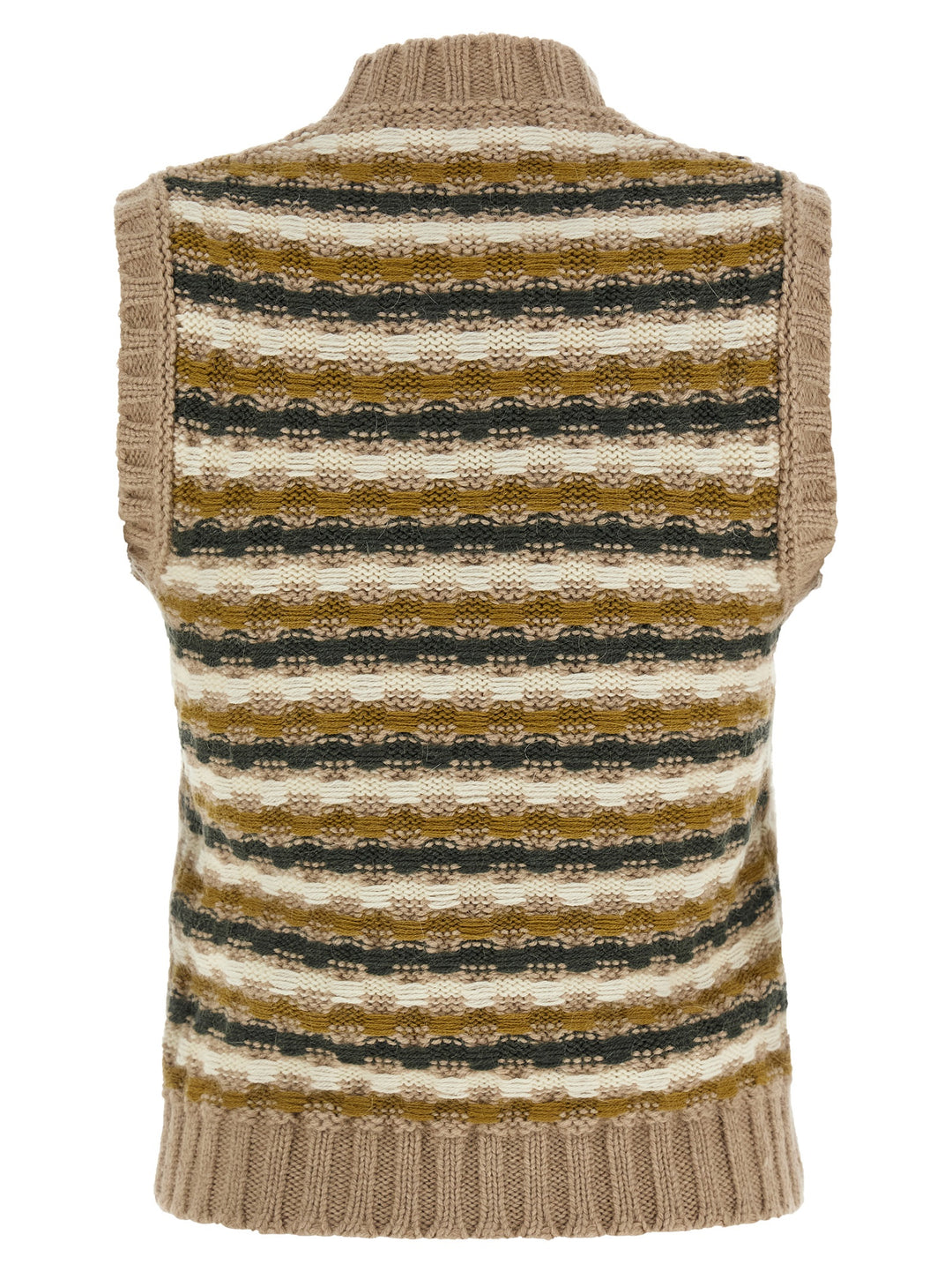 Marni Beige Wool Sleeveless Jacket