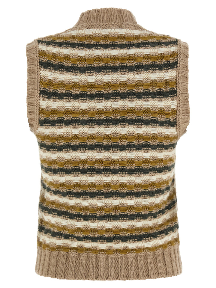 Marni Beige Wool Sleeveless Jacket