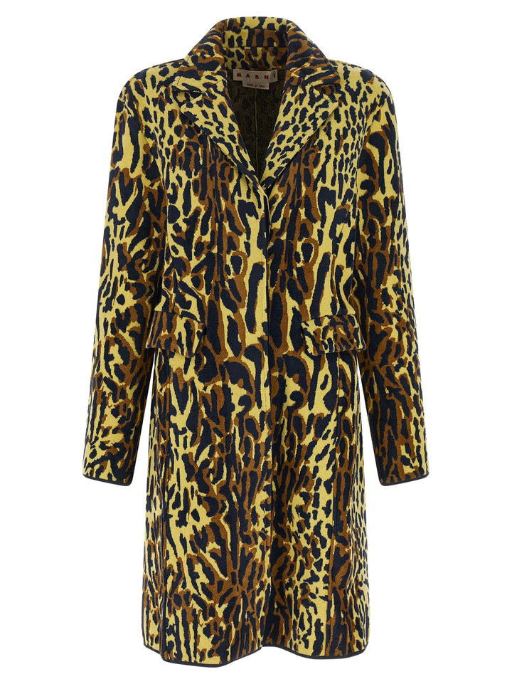 Marni Multicolor Virgin Wool Coat