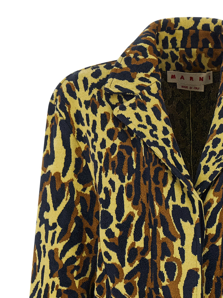 Marni Multicolor Virgin Wool Coat