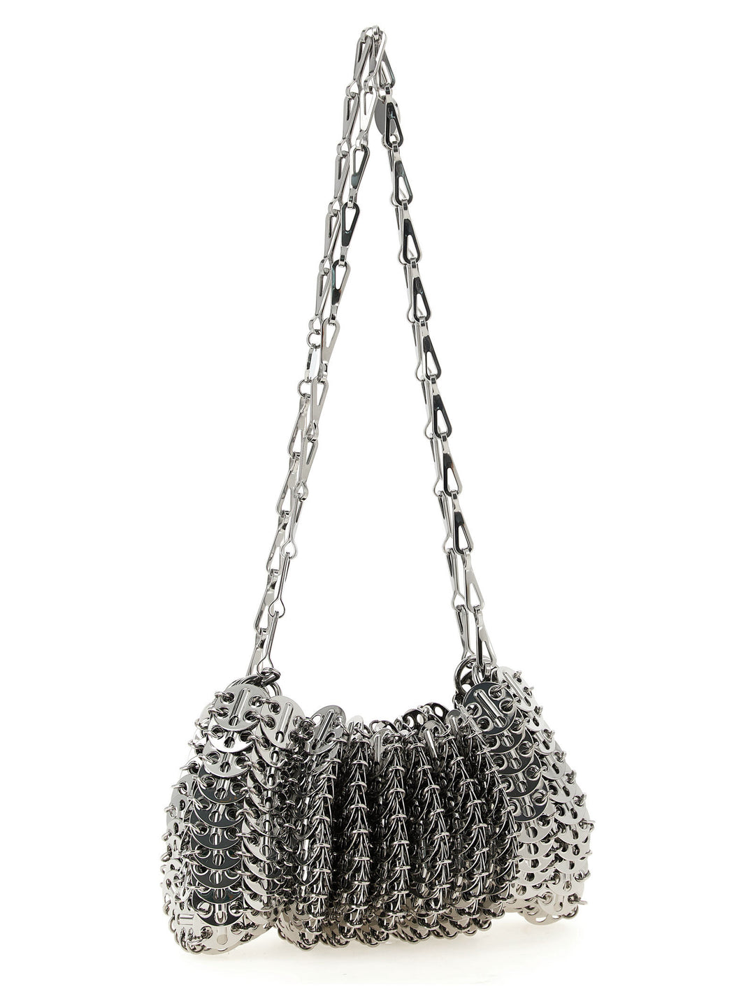 Paco Rabanne Silver Stainless Steel Shoulder Bag