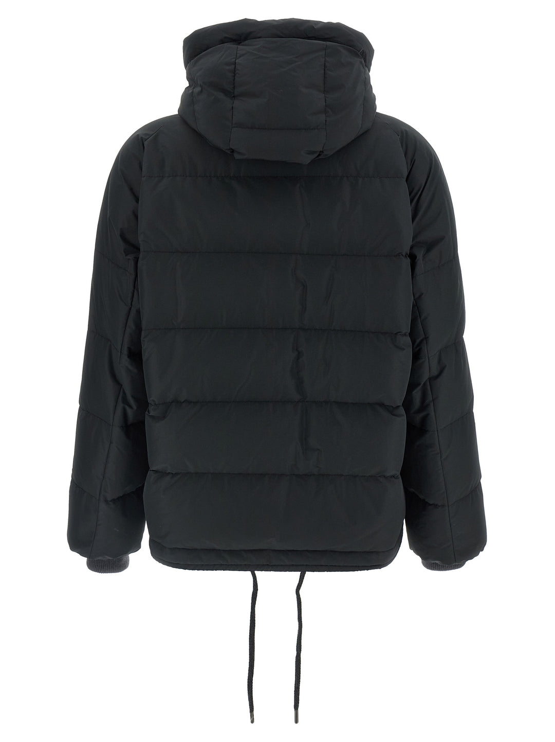 Brunello Cucinelli Black Cotton Full-Length Jacket