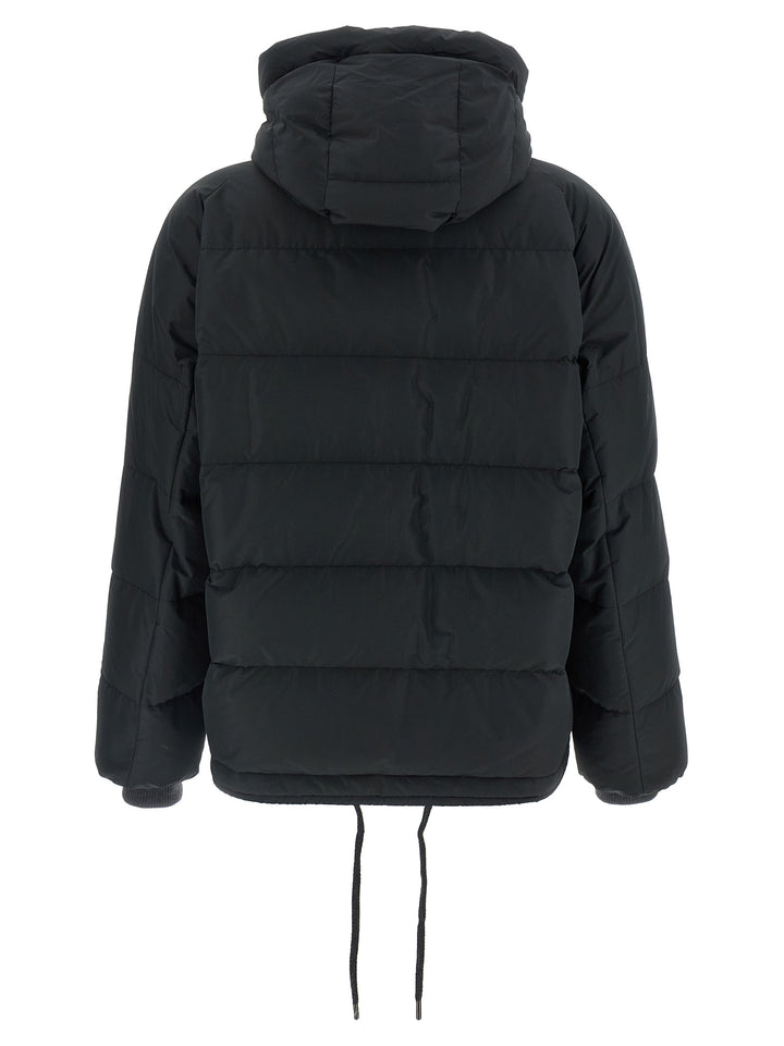 Brunello Cucinelli Black Cotton Full-Length Jacket