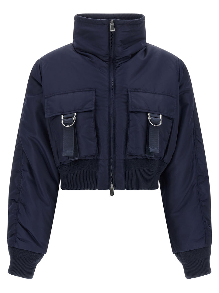 PINKO Blue Polyamide Bomber