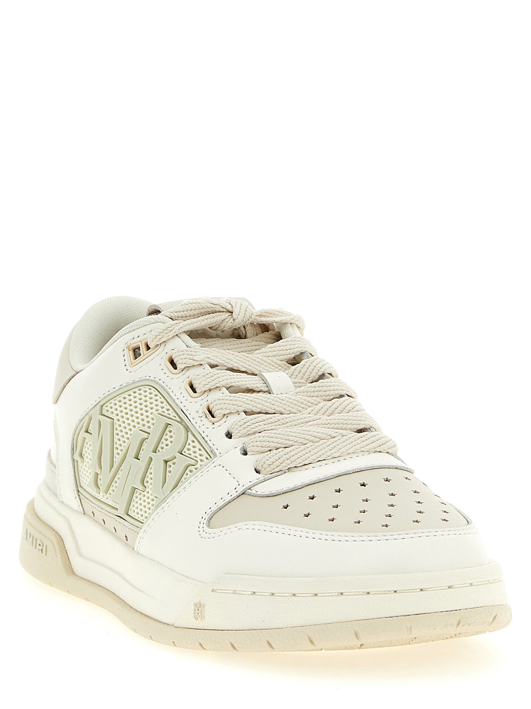 Amiri White Calfskin Low Top Sneakers