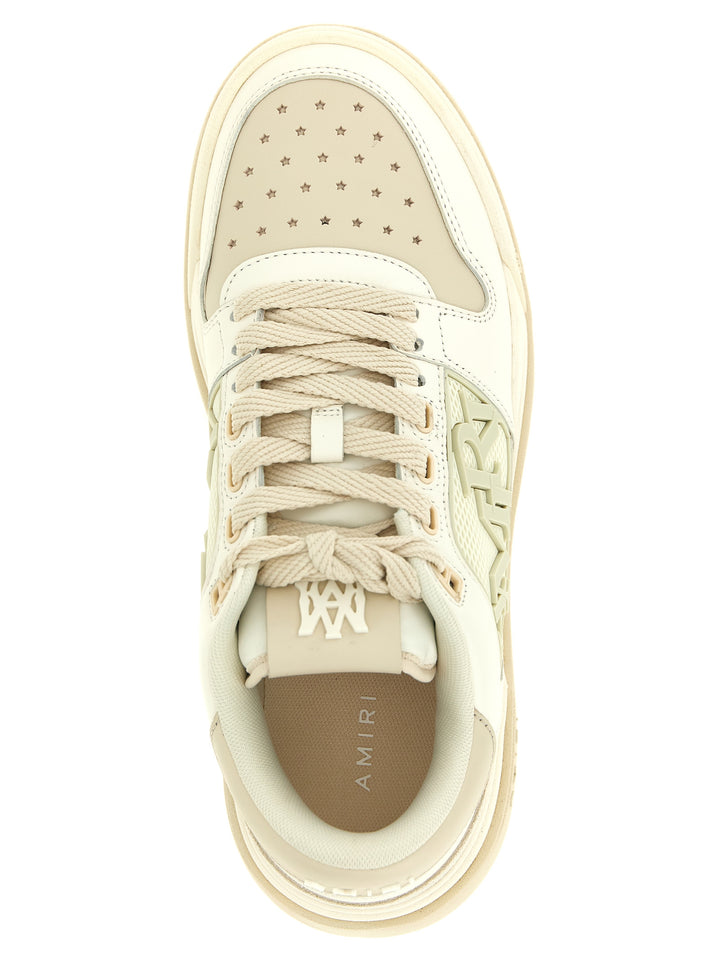 Amiri White Calfskin Low Top Sneakers