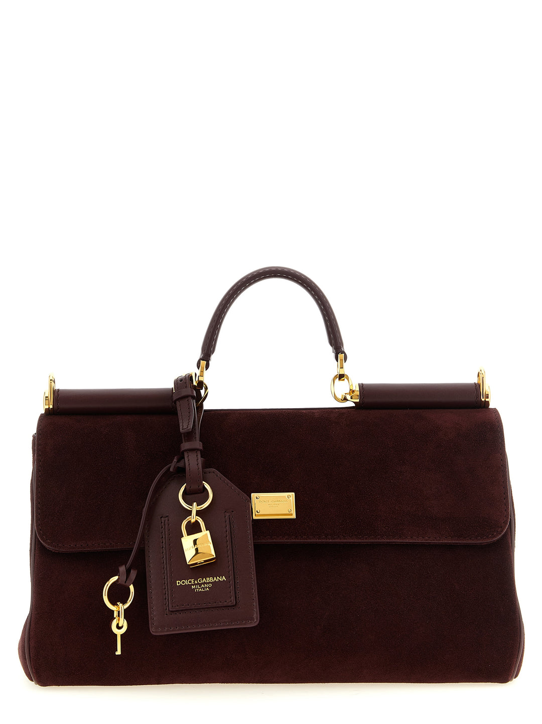 Dolce & Gabbana Bordeaux Calfskin Handbag