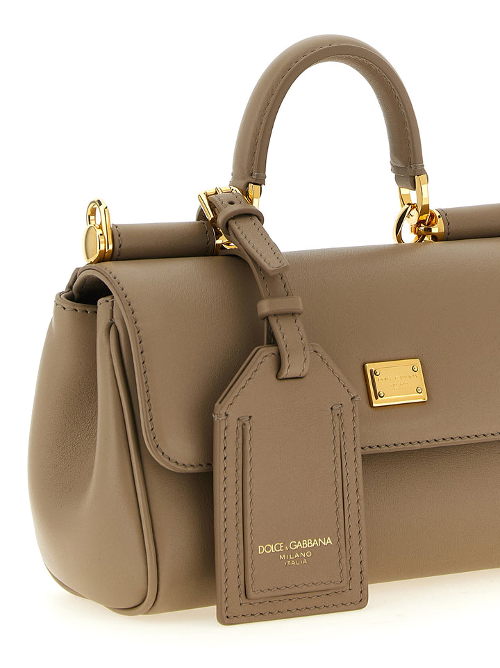 Dolce & Gabbana Beige Calfskin Crossbody Bag