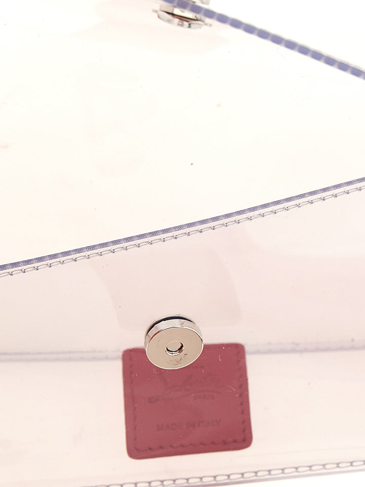 Christian Louboutin Silver Pvc Clutch Bag