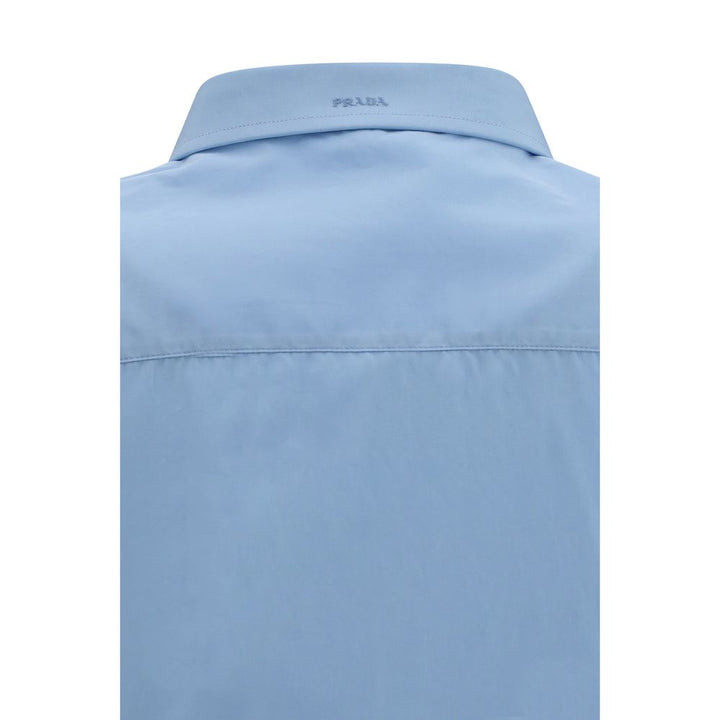 Prada Blue Cotton Dress Shirt