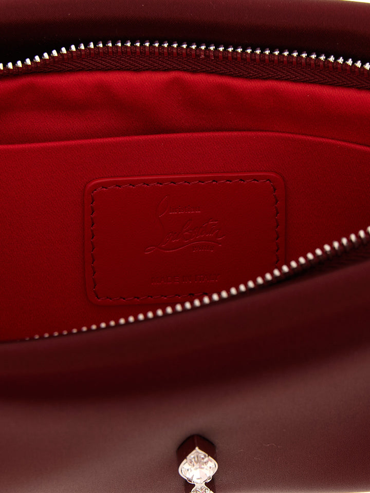 Christian Louboutin Bordeaux Elastane Clutch Bag