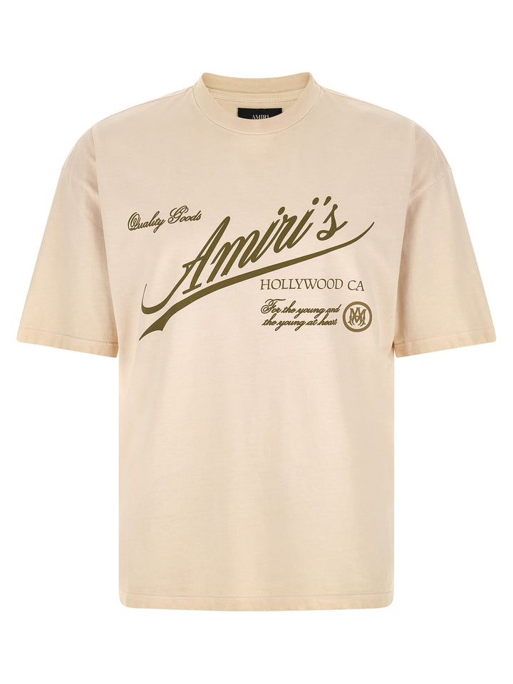 Amiri Beige Cotton T-Shirt
