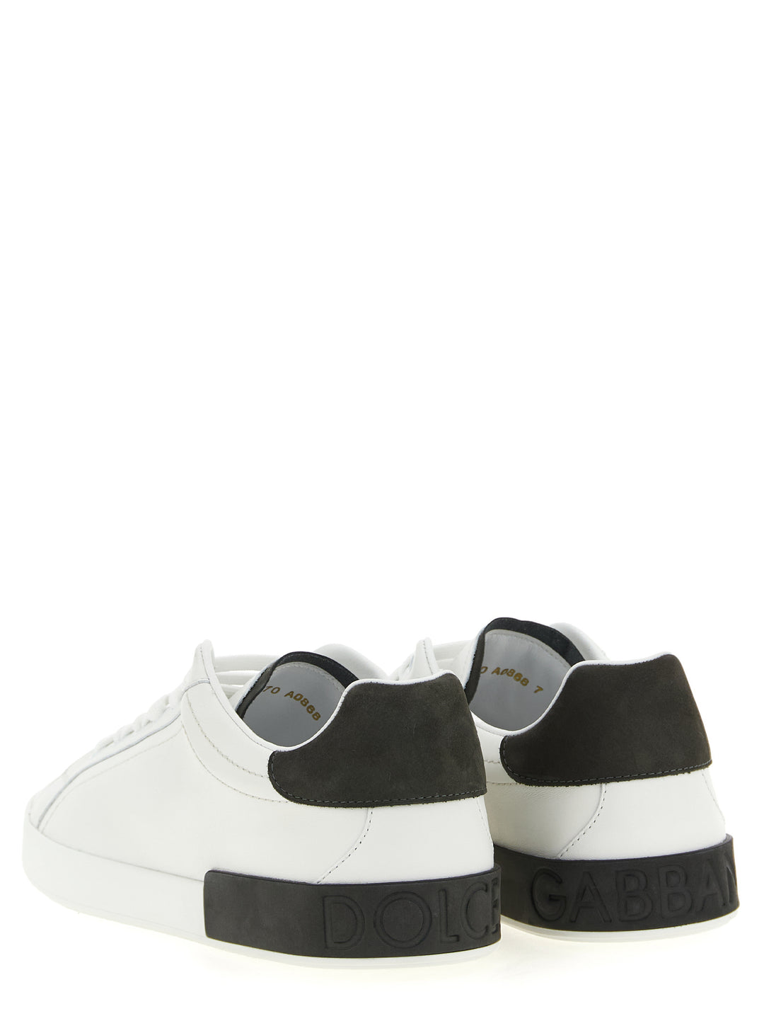 Dolce & Gabbana White Calfskin Low Top Sneakers