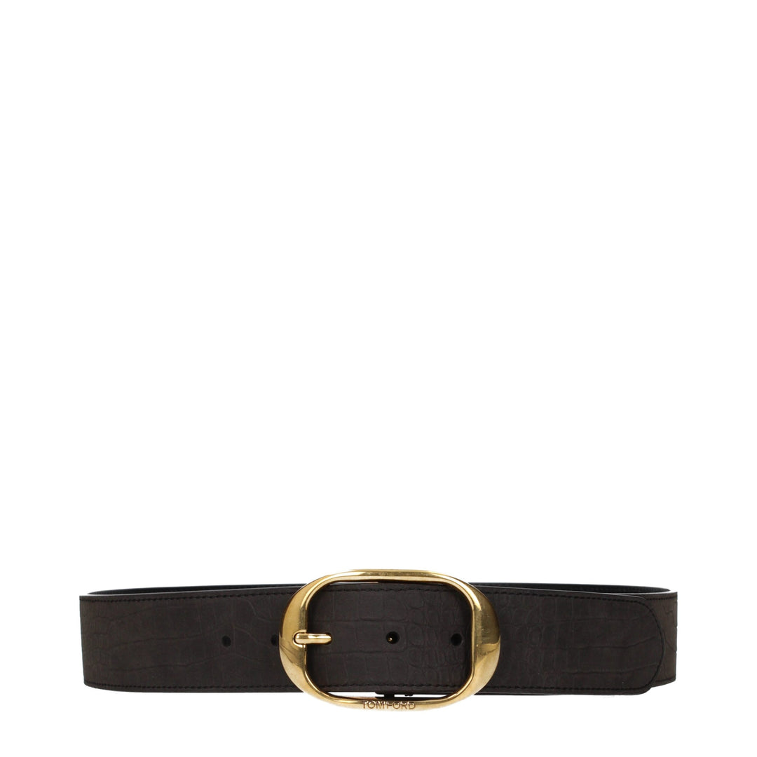 Tom Ford Brown Leather Regular Belt