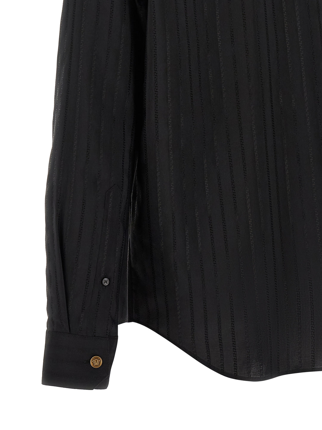 Versace Black Cotton Blouse