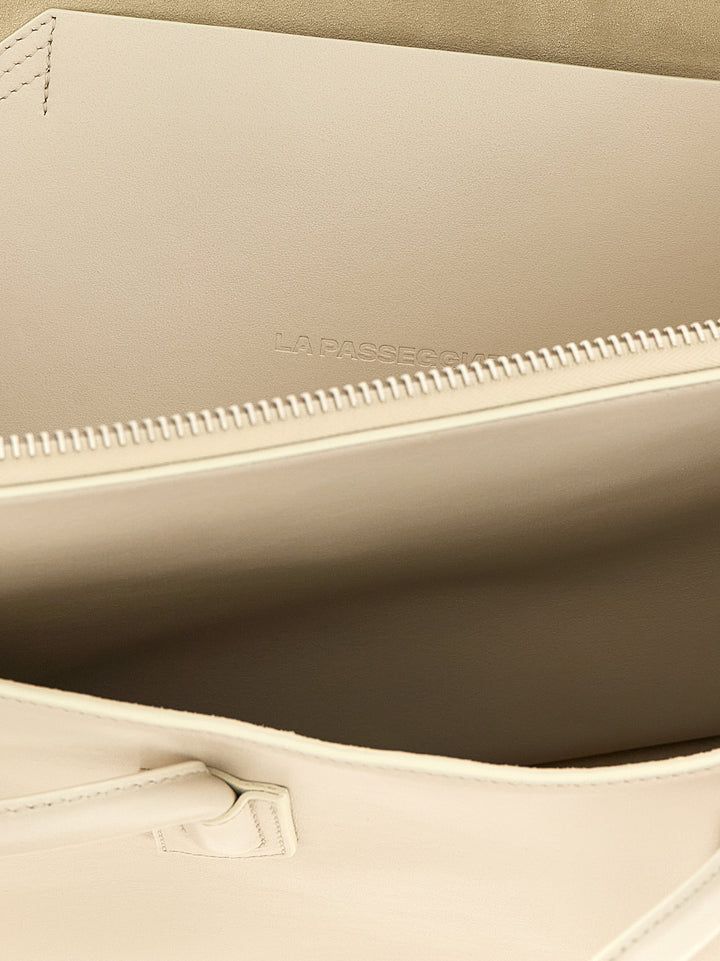The Attico White Bovine Leather Shoulder Bag