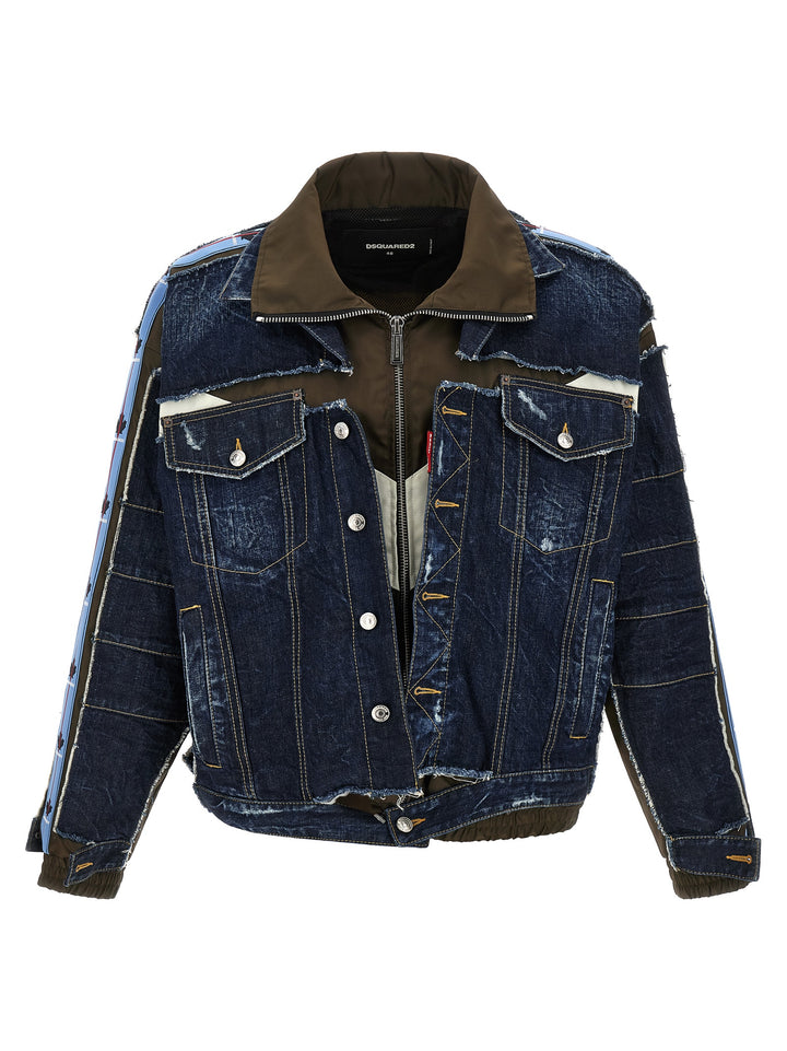 Dsquared² Blue Cotton Denim Jacket