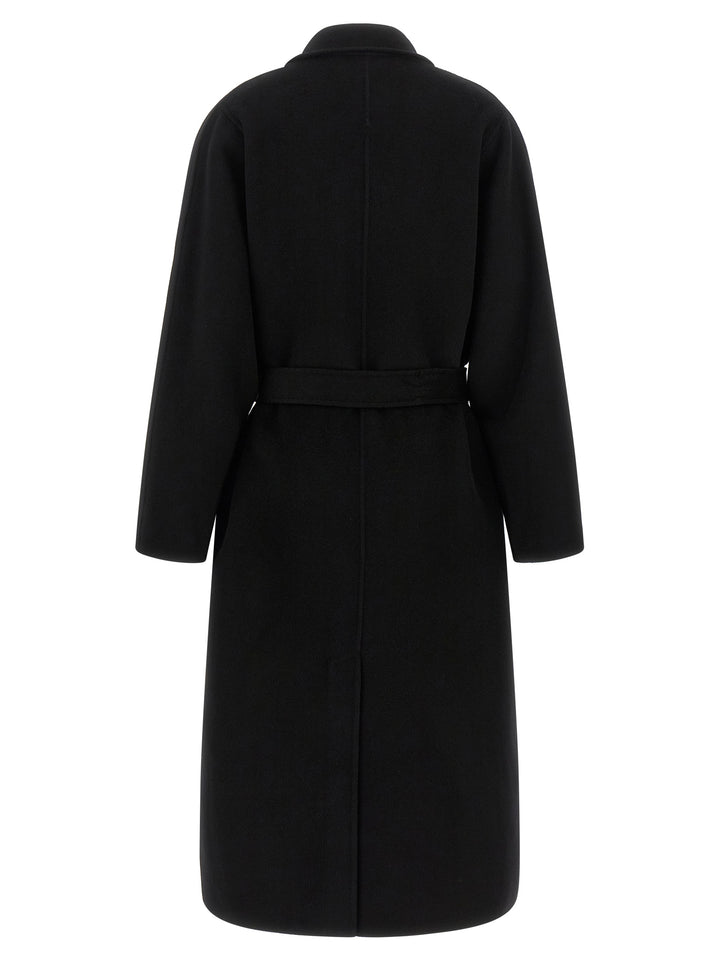 Elisabetta Franchi Black Wool Coat