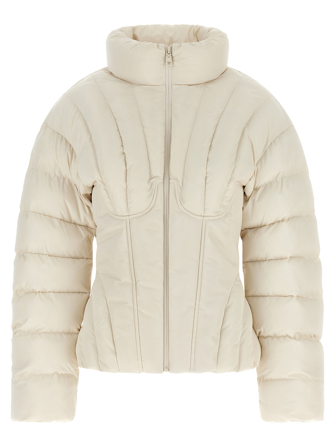 Elisabetta Franchi White Polyester Full-Length Jacket