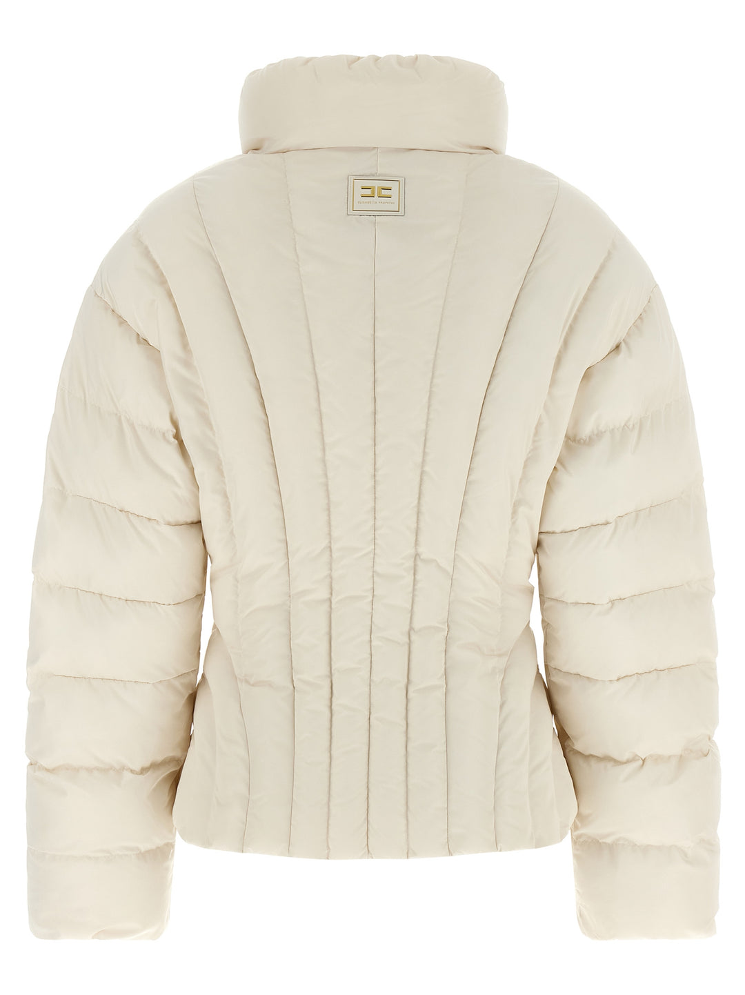 Elisabetta Franchi White Polyester Full-Length Jacket