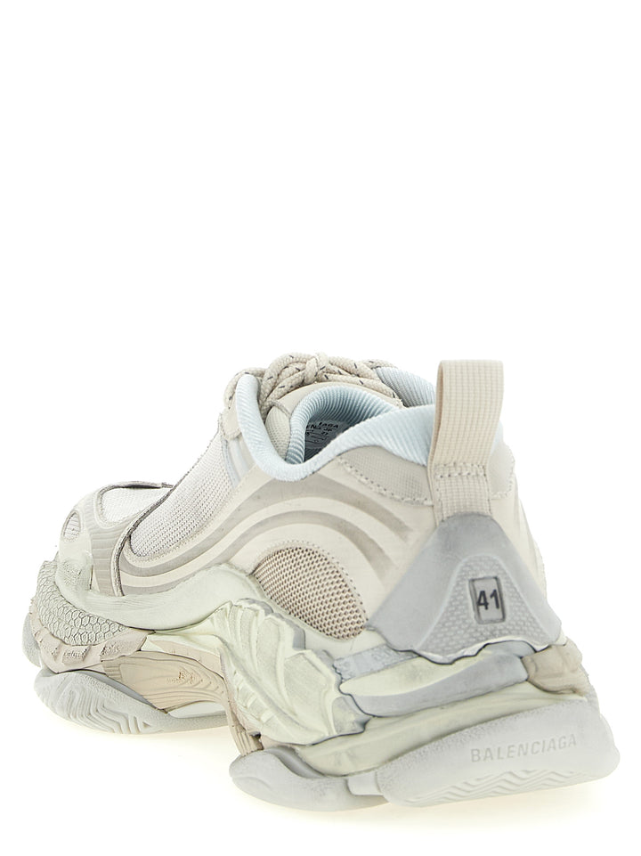 Balenciaga White Polyethylene Athletic Sneakers