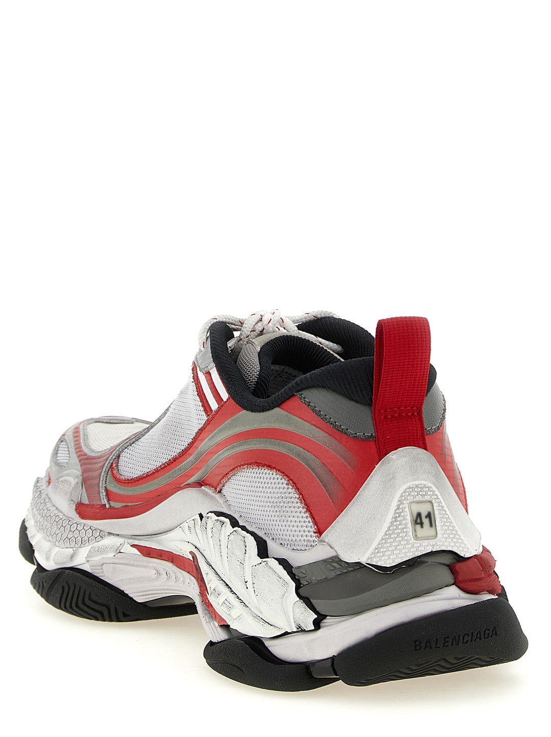 Balenciaga White Polyethylene Athletic Sneakers