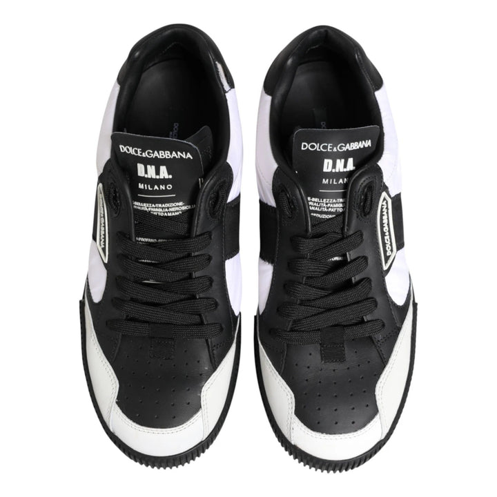Dolce & Gabbana Black White MIAMI Low Top Men Sneakers Shoes