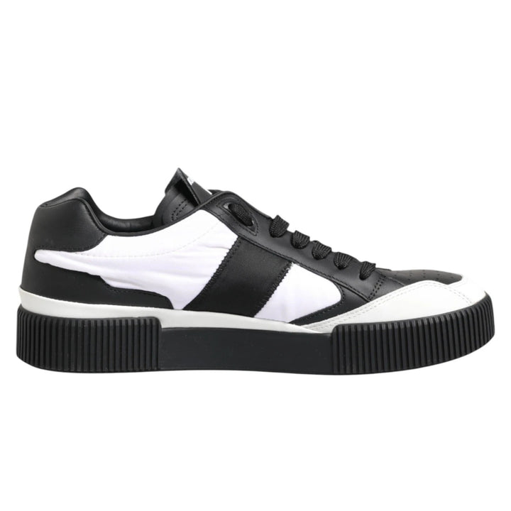 Dolce & Gabbana Black White MIAMI Low Top Men Sneakers Shoes